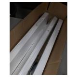 Del Hutson Designs Industrial Grace Three-Tier Floating Shelves- White