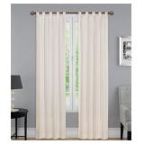 Simple Life Flax Natural Prairie Long Curtain Panel Set Vhc Brands