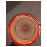 27.5" Tall Bamboo Floor Vase- Red