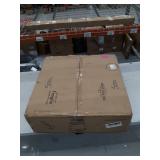 Aged Wood Beaded 6-Light Candle Chandelier- Aged Wood-