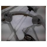 Aged Wood Beaded 6-Light Candle Chandelier- Aged Wood-