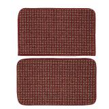 Garland Rug Berber Coloriations 2pc Kitchen Rug 18 in. x 28 in. Slice & 18 in. x 28 in. Mat Chili Red