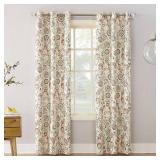 Sun Zero Jorah 40" x 84" Thermal Insulated Botanical Print Curtain(ONE PANEL ONLY)