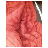 The Welhome Saharah King Comforter, Dark Red