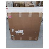 Rustic 36 Inch Round Wall Clock with Fretwork Design by Studio 350- Retail:$149.49