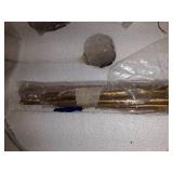 Landry Collection 1004P20-MW-RB 1 Light Pendant in Matte White and Rubbed