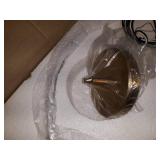 Landry Collection 1004P20-MW-RB 1 Light Pendant in Matte White and Rubbed