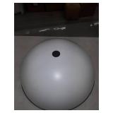 Landry Collection 1004P20-MW-RB 1 Light Pendant in Matte White and Rubbed