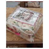 MarCielo 3 Piece Christmas Rustic Lodge King Size Deer Quilted Bedspread/Quilt