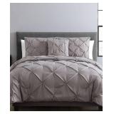 Vcny Home Carmen Pintuck 4 Piece Comforter Set, King Bedding