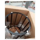 canary outdoor Acacia wood round accent