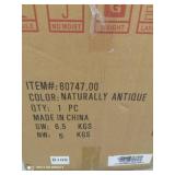 canary outdoor Acacia wood round accent