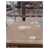 36 inch round studded pub table Dark Brown