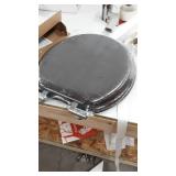 Angel Shield toilet seat dark gray