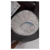 Angel Shield toilet seat dark gray