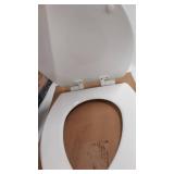 the gray toilet seat cover