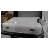 set of three suitcases white and black