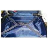 set of three suitcases white and black