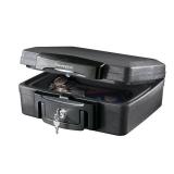 SentrySafe H0100 Fire-Resistant Box Safe and Water-Resistant Safe with Key Lock, 0.17 Cu. ft., Black