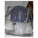 Medline Steel Foldable 3-in-1 Bedside Toilet Commode