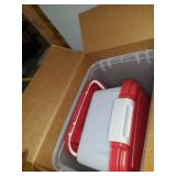 IRIS USA 3Piece Airtight Pet Food Container Combo, Red MP-8/MP-1/SCP-2, Garnet Red/Pearl