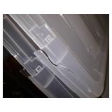 72 Quart Stack & Pullâ¢ Box, 4 Pack, Clear with Black Buckle