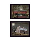 Trendy Decor4U Midnight Moon Collection By Billy Jacobs Printed Wall Art, 28 Inch x 18 Inch, 2 Piece