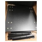 MOUNT-IT! Heavy Duty Drop Down Table [45"x15 x7.125"] Wall Mounted Drop Leaf Tables, Collapsible, Folding Workbench for Home Office, Laundry Room, Garage, Basement Bar, Study or Kitchen (BLACK)