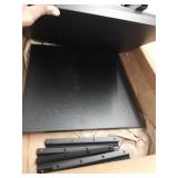 MOUNT-IT! Heavy Duty Drop Down Table [45"x15 x7.125"] Wall Mounted Drop Leaf Tables, Collapsible, Folding Workbench for Home Office, Laundry Room, Garage, Basement Bar, Study or Kitchen (BLACK)