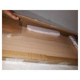 Aothia Large Dual Monitor Stand Riser, Solid Wood Desk Shelf with Eco Cork Legs for Laptop Computer/TV/PC/Printers, Perfect Desktop Stands Organizer with Underneath Storage for Office Accessories