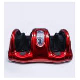 Slabway Shiatsu Foot Massager Stimulates Blood Circulation - Deep Kneading, Rolling & Pulsing - Relief from Leg, Feet, Calf, Knee, Nerve Pain & Swollen Leg - Red