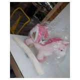 labebe - Baby Rocking Horse, Ride Unicorn, Kid Ride On Toy for 6 Month-3 Year Old, Infant (Boy Girl) Plush Animal Rocker, Toddler/Child Stuffed Ride Toy (Pink) (Retail Price $152.00)