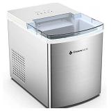 Ice Maker Machine for Countertop, Dreamiracle Ice Cubes Ready in 6 Mins, 33 lbs Ice in 24 H, Self-cleaning Ice Machine, Electric Ice Maker Stainless Steel