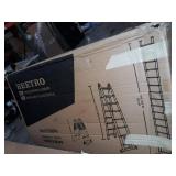 BEETRO 16.5ft Aluminum Telescoping Ladder, A Type Portable Telescopic Extension Ladder with Balance Rod Non-Slip Cap for Outdoor Working Household Use, 330lb Capacity