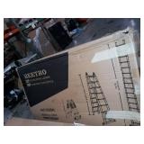 BEETRO 16.5ft Aluminum Telescoping Ladder, A Type Portable Telescopic Extension Ladder with Balance Rod Non-Slip Cap for Outdoor Working Household Use, 330lb Capacity