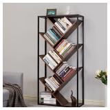 LELELINKY Bookshelf, 8-Tier Modern Industrial Open Bookshelves, 61