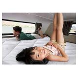 Madison Park Quiet Nights 100% Cotton RV Mattress Pad Cover Quilted Overfilled Pillowtop Waterproof Bed Protector, Deep Pocket All Around Elastic, Short Queen, White, MP16-7229