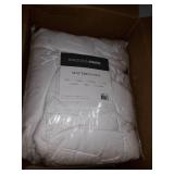 Madison Park Quiet Nights 100% Cotton RV Mattress Pad Cover Quilted Overfilled Pillowtop Waterproof Bed Protector, Deep Pocket All Around Elastic, Short Queen, White, MP16-7229