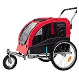 Midlee Dog Red Bike Stroller