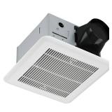 Ancona 110 CFM Ceiling Roomside Installation Quiet Bathroom Exhaust Fan with Humidity Sensing ENERGY STAR, White