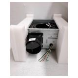 Ancona 110 CFM Ceiling Roomside Installation Quiet Bathroom Exhaust Fan with Humidity Sensing ENERGY STAR, White