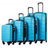 COOLIFE Luggage 3 Piece Set Suitcase Spinner Hardshell Lightweight TSA Lock 4 Piece Set