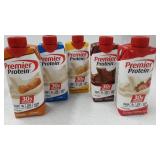 Premier Protein Shakes Drinks - Low Carb High Protein Shakes Variety 10 Pack (30g) | 2 of Each Flavor - Chocolate, Strawberry, Vanilla, Banana & Caramel | Bonus of 10 Individually Wrapped Straws
