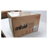 mifold hifold fit-and-fold Highback Booster Seat, â Adjustable Narrow, Foldable Booster Car Seat for Everyday, Travel, Carpooling and More â Racing Red