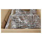 mDesign 3 Tier Vertical Standing Bathroom Shelving Unit, Decorative Metal Storage Organizer Tower Rack Center with 3 Basket Bins to Hold and Organize Bath Towels, Hand Soap, Toiletries - Cop