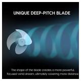 IRIS USA, Inc. PCF-HD18U WOOZOO Oscillating Circulator Fan, Blade 7", Black