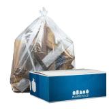 Plasticplace 55-60 Gallon Contractor Bags- Clear, case of 50 bags