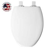 MAYFAIR 188SLOW 000 NextStep2 Toilet Seat with Built-In Potty Training Seat, Slow-Close, Removable that will Never Loosen, ELONGATED, White