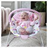 Bright Starts Disney Baby Minnie Mouse Vibrating Bouncer with Toy bar- Spotty Dotty