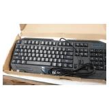 Fiodio Rainbow Wired Gaming Computer Keyboard and Mouse Combo, Ergonomic Keyboards with Wrist Rest, 104 Multimedia Keys, 1600 DPI Gamer Mouse for Windows PC and Desktop